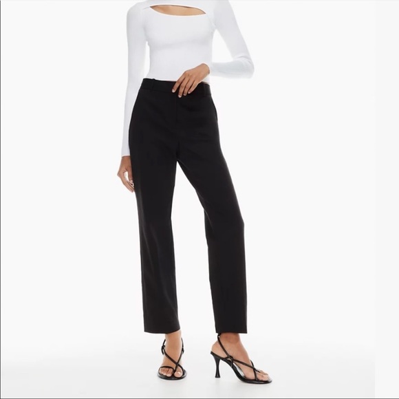 Aritzia Pants - Babaton Black High Waist Straight Leg Trousers